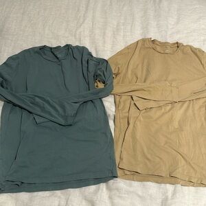 Save Khaki Long Sleeves - size M - Green and Wheat